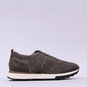 Paul Green Laced Sporty Trainer - Olive Suede - 3 image