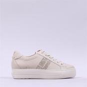 Paul Green Side Panel Laced Trainer - Beige Sparkle - 4