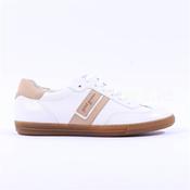 Paul Green Gum Sole Laced Trainer - White Beige - 5