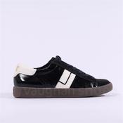 Paul Green Thick Gumsole Trainer - Black Patent - 4