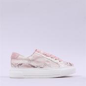 Paul Green Platform Side Zip Thick Lace - Rose Snake - 4.5