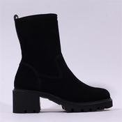 Paul Green Block Heel Ankle Boot - Black Suede - 4