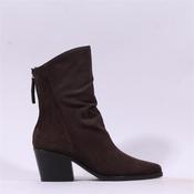 Paul Green Rear Zip Western Ankle Boot - Mocca - 4 image