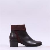 Regarde Le Ciel Jolene Cuff Block Heel - Brown Leather - 37 image