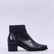 Regarde Le Ciel Jolene Cuff Block Heel - Navy Leather - 37 image