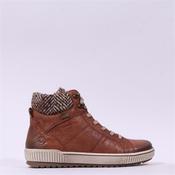 Remonte Knitted Cuff Laced Ankle Boot - Brown - 36