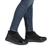 Remonte Platform Front Zip Shoe - Black Leopard - 39