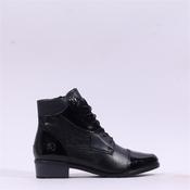 Remonte Low Block Heel Laced Ankle Boot - Black Combi - 36 image