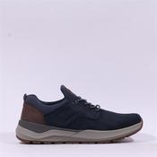 Rieker Men Felix Elasticated Laced Shoe - Navy Leather - 41 image