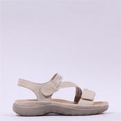 Rieker Twin Velcro Cross Strap Sandal - Cream - 36 image