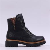 Rieker Laced Biker Boot - Black - 37 image