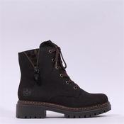 Rieker Laced Biker Boot - Brown Suede - 37 image