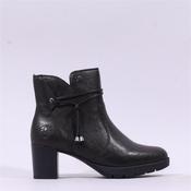 Rieker Strap Detail Block Heel Boot - Dark Brown - 37 image