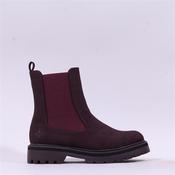 Rieker Gusset Ankle Boot With Side Zip - Mulberry - 37 image