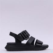 Rieker 3 Strap Buckle Sandal - Black - 36 image