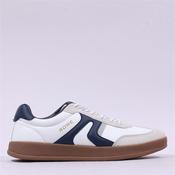 Tommy Bowe Burwett Retro Laced Trainer - White Navy - 41 image
