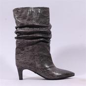 Una Healy Sensitivity Ruffled Mid Boot - Grey Snake - 36 image
