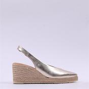 Unisa Decia Pointed Slingback Espadrille - Gold Leather - 38 image