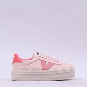 Victoria Barcelona Platform Lace Trainer - Light Pink - 37 image