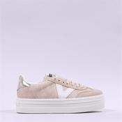 Victoria Barcelona Platform Lace Trainer - Platinum - 37 image