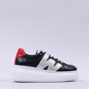 Wonders Zurich Curvy Sole W Trainer - Black Red - 38 image