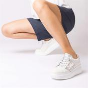 Wonders Zurich Curvy Sole W Trainer - White Silver Leather - 42 image