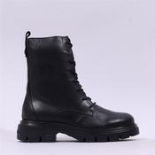 Wonders Bones Lace Military Boot - Black Leather - 37 image