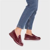 Wonders Flexfly Chunky Slip On Wedge - Burgundy Patent - 37
