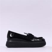 Wonders Xfly Chunky Loafer - Black Patent - 37 image