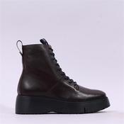 Wonders Bristol Platform Lace Ankle Boot - Brown Leather - 36