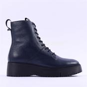 Wonders Bristol Platform Lace Ankle Boot - Navy Leather - 36