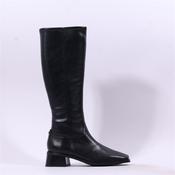 Wonders Ayla Block Heel Stretch Kneehigh - Black Leather - 36 image