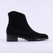 Wonders Bonjour Low Heel Ankle Boot - Black Suede - 37 image