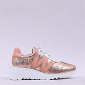 Wonders Kyoto Wedge Bungee Lace Trainer - Rose Metallic - 37 image