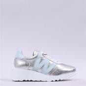 Wonders Kyoto Wedge Bungee Lace Trainer - Silver - 40