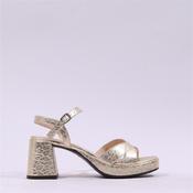 Wonders Zaida Platform Block Heel Sandal - Gold - 38 image
