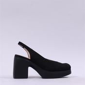 Wonders Naima Platform Bold High Heel - Black Nubuck - 36 image