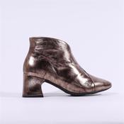 Wonders V Cut Pointed Block Heel Boot - Bronze - 38 image