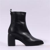 Wonders Vera Platform Block Heel Boot - Black Leather - 36 image
