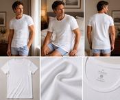 2 pack Men's Classic T, 100% Cotton (2217 White) image