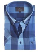 Men's Short Sleeve Cotton Shirt (2296) Ocean Square image
