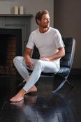 Mens Thermal Short Sleeve Top,  Cream/White or Charcoal image