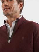 Men's Fine Gauge Half Zip (4804) Kadota Fig image