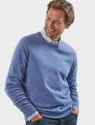 Lambs Wool Mix Crew Neck Jumper (4901) Winter Blue image