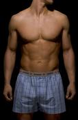 Mens Cotton Boxers Single (JT006) Blue image