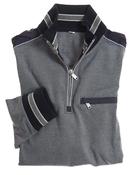 Men's Two Tone Half Zip Sweatshirt (4807) Navy image