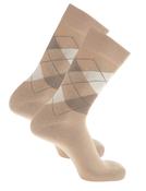 Men's Argyle Cotton Socks x 2 (2237) beige image