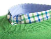 Mens Cotton V-Neck Jumper (4300 Fresh Grass) green sweater pullover image