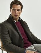Men's Wool Mix Blazer, Brown image