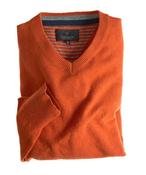 Men's Cashmere Wool Mix V-Neck Jumper (4900 Autumn Blaze) image